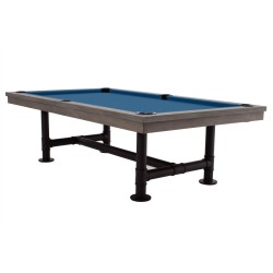 Billiard Table, Pool, Rasson Bedford, grey, 8 ft., Club Cloth royal blue