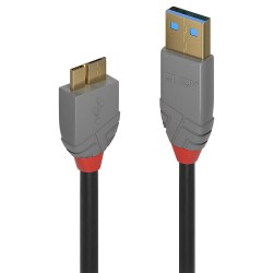 CABLE USB3.2 A TO MICRO-B 0.5M/ANTHRA 36765 LINDY