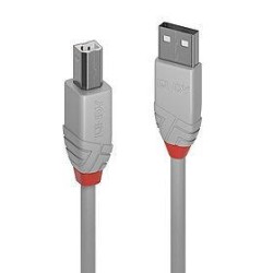 CABLE USB2 A-B 5M/ANTHRA...