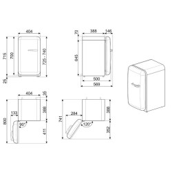 Minibaar Smeg, 50-ndate...