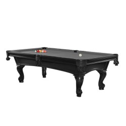 Billiard Table, Pool, Shelton, 8 ft., Black, 8 ft., Club Cloth grey