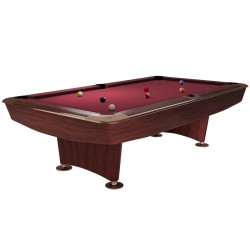 Billiard Table Dynamic II, 9 ft, brown, Pool, Simonis 860 burgundy