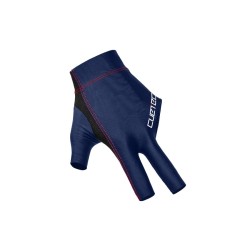 Billiard Glove, Cuetec Axis, 3-Finger, navy-red, to wear on left hand, S