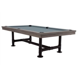 Billiard Table, Pool, Rasson Bedford, grey, 7 ft., Simonis 860 powder blue