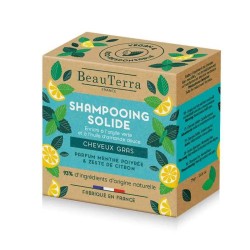 Beauterra Solide Champú De Menta y Cáscara De Limón 75g