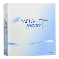 Acuvue Moist Contact Lenses 1 Day Replacement -2.50 BC/8.5 90 Units