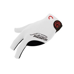 Billiard Glove, Predator Second Skin, 3-Finger, Jasmin Ouschan White, to wear on left hand, S&M