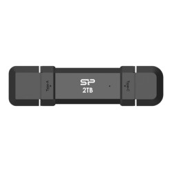 Silicon Power Portable External SSD | DS72 | 1000 GB | USB Type-A, USB Type-C 3.2 Gen 2 | Black