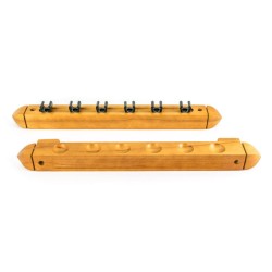 Billiard Cue Rack Roman, oak, 40 cm, for 6 Clips