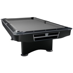 Billiard Table, Pool, Competition II, Black matt, 8 ft., Simonis 760 grey