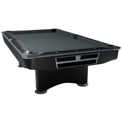 Billiard Table, Pool, Competition II, Black matt, 8 ft., Simonis 860 shark grey