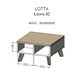 Cama LOTTA 60 coffee table...