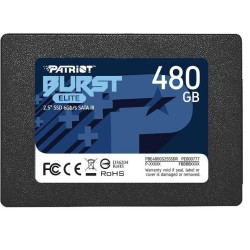 SSD|PATRIOT|Burst Elite|480GB|SATA 3.0|3D NAND|Write speed 320 MBytes/sec|Read speed 450 MBytes/sec|2,5"|TBW 200 TB|PBE480GS25SS