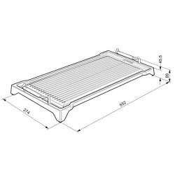 Malm grillplaat Smeg