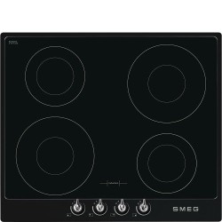 Pliidiplaat Smeg Victoria, 4 x induktsioon, 60 cm, must, must raam
