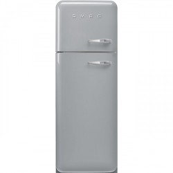 Külmik Smeg, 50-ndate stiil, 172 cm, 222/72 l, 37 dB, mehaaniline juhtimine, hõbedane