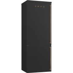 Külmik Smeg Colonial, 195 cm, 333/182 l, 42 dB, elektrooniline juhtimine, NoForst, vasak, antratsiit/messing