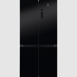 Külmik Electrolux, Side-by-side, 190 cm, 343/179 l, 39 dB, puutetundlik, NoFrost, läikiv must