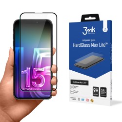 LCD kaitsev karastatud klaas 3mk Hard Glass Max Lite Apple iPhone 15 Pro must