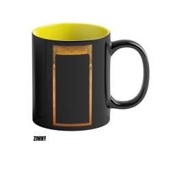 Heat Reveal Mug Good Loot Cyberpunk 2077 Game Art Chronicles - Judy & Gustav Klimt 450 ml Black, Yellow