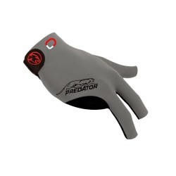 Billiard Glove, Predator Second Skin, 3-Finger, Jasmin Ouschan Grey, to wear on right hand, S&M