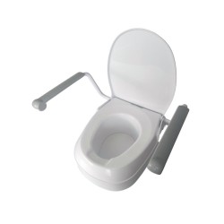 Raising toilet seat with...