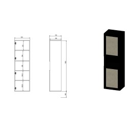 Cabinet JUTA 50x39.5x190...