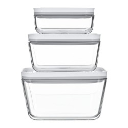 Set of 3 Glass Containers...