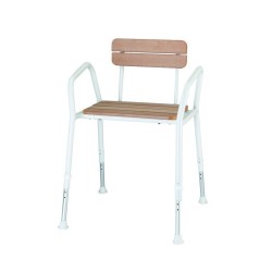 Wooden shower chair with...