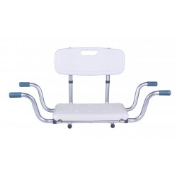 Recessed bath bench with...