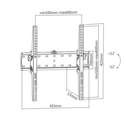 Gembird WM-55T-02 TV...