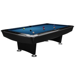 Billiard Table Dynamic II, shining black, Pool, 9 ft, Simonis 760 royal blue