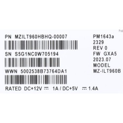 SSD Samsung PM1643a 960GB...