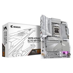 GIGABYTE X870 AORUS ELITE WIFI7 ICE Motherboard - Supports AMD Ryzen 9000 CPUs, 16+2+2 Phases Digital VRM, up to 8200MHz DDR5 (O