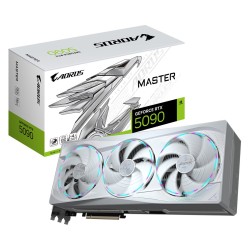 GIGABYTE AORUS GeForce RTX 5090 MASTER ICE 32G Graphics Card - 32GB GDDR7, 512bit, PCI-E 5.0, 2655MHz Core Clock, 3 x DP 2.1a, 1