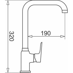Faucet Pyramis Silvio Karbon
