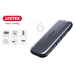 UNITEK HUB USB-C STORAGE...
