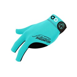 Billiard Glove, Predator Second Skin, 3-Finger, Albin Ouschan Teal, to wear on left hand, XXL