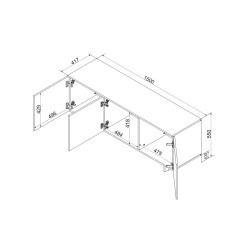 Cama 3D RTV cabinet ALMA...