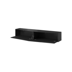 Cama TV stand VIGO SLANT 180cm (2x90) black/black gloss