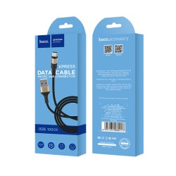 Laadimisjuhe Hoco X26 microUSB 1.0m must-kuld