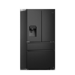 Hisense RF728N4SBFE side-by-side refrigerator Freestanding 560 L E Black