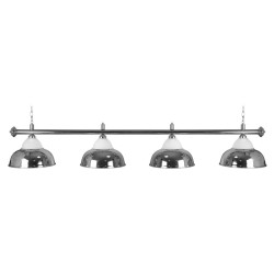 Billiard Lamp Crown, silver, 4 Bells, Ø 38 cm, 181 cm