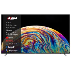TV Set|DAHUA|75"|4K/Smart|3840x2160|Wireless LAN|Bluetooth|Android TV|Black|DHI-LTV75-SD400