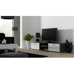 Cama TV stand SOHO 180 grey/white gloss