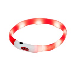 HILTON LED silicone 1.4x0.8x40 cm with USB - dog collar