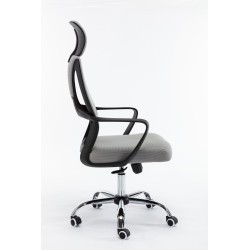 Topeshop FOTEL NIGEL SZARY...