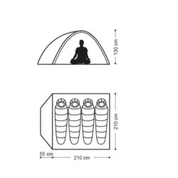 Tent NATUREHIKE P-SERIES 4...