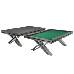 Pool Table / Dining Table, Pierce, 8 ft., Dark Grey, Simonis 760 yellow green