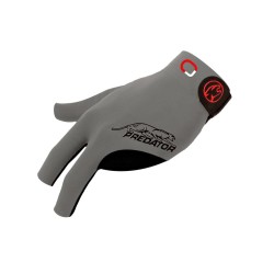 Billiard Glove, Predator Second Skin, 3-Finger, Jasmin Ouschan Grey, to wear on left hand, S&M